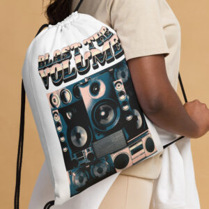 Blast The Volume Drawstring bag
