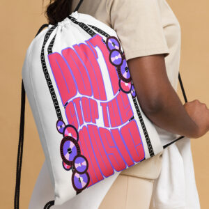 Don't Stop The Music Drawstring bag